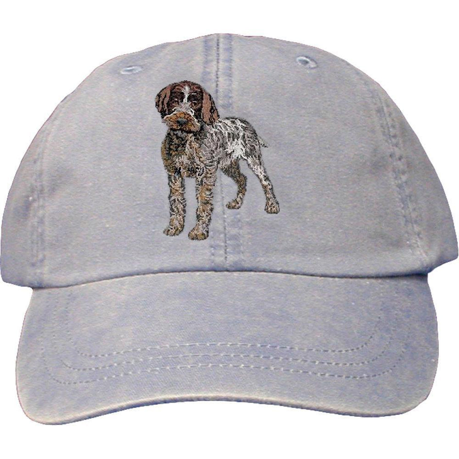 Embroidered Baseball Caps Light Blue  Wirehaired Pointing Griffon DV193