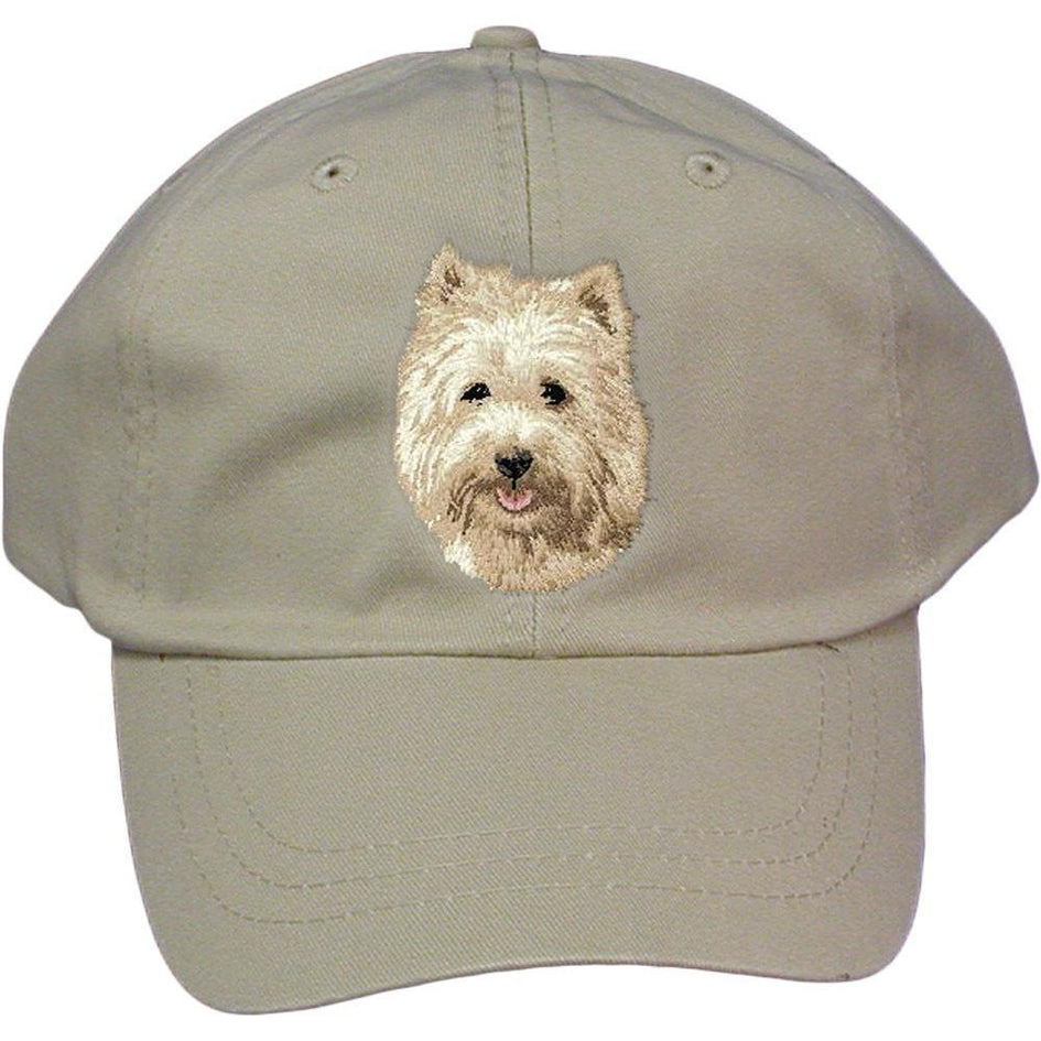 Embroidered Baseball Caps Grey  Cairn Terrier D106
