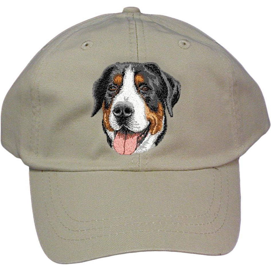 Embroidered Baseball Caps Grey  Greater Swiss Mountain Dog DV379