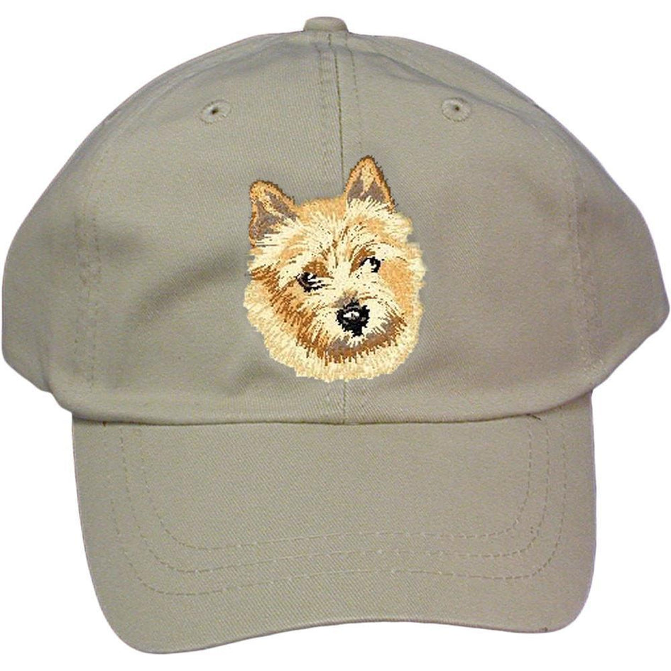 Embroidered Baseball Caps Grey  Norwich Terrier DV158