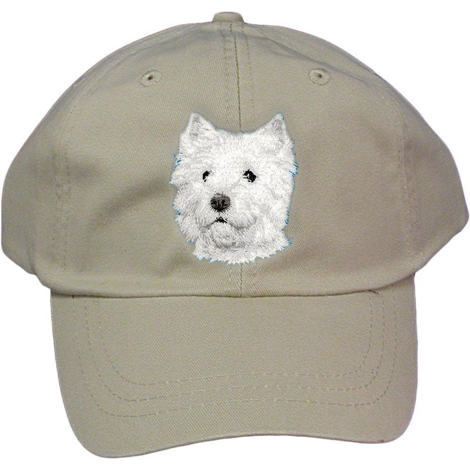 Embroidered Baseball Caps Grey  West Highland White Terrier D126
