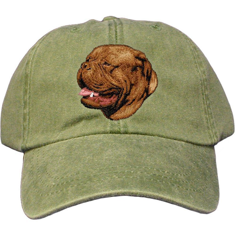 Embroidered Baseball Caps Green  Dogue de Bordeaux D39