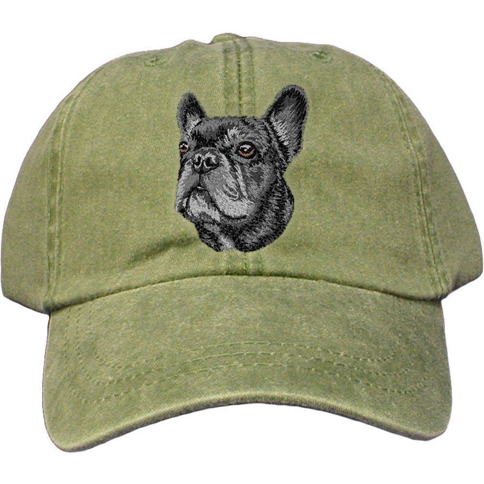 Embroidered Baseball Caps Green  French Bulldog DV352