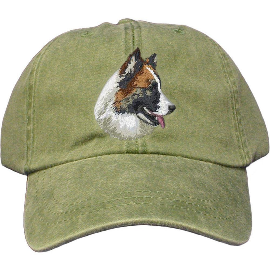 Embroidered Baseball Caps Green  Icelandic Sheepdog DJ482