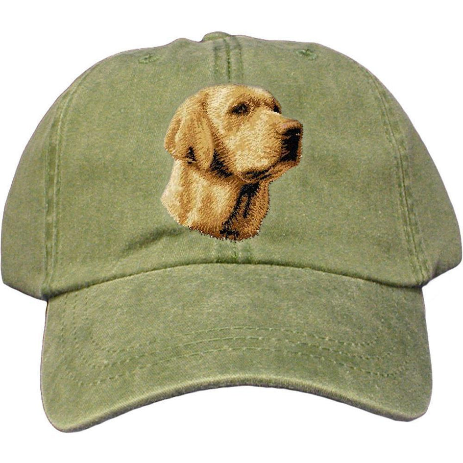 Embroidered Baseball Caps Green  Labrador Retriever D14