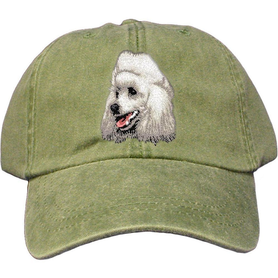 Embroidered Baseball Caps Green  Poodle D18