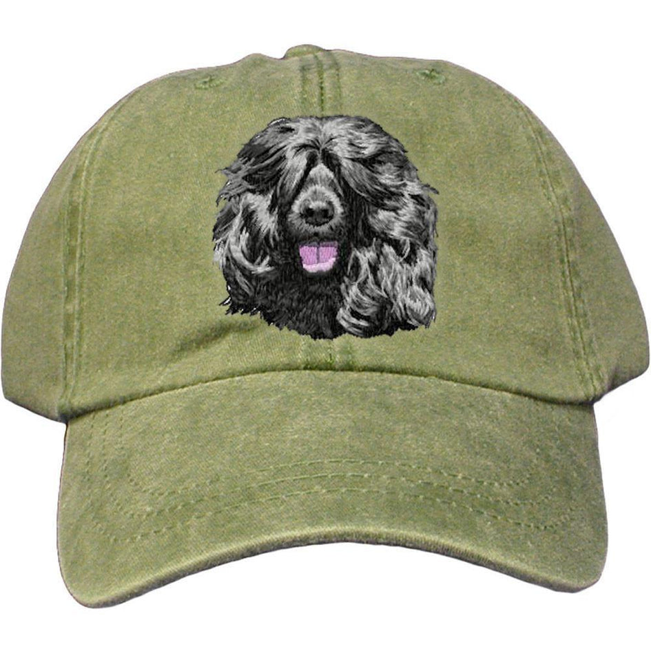 Embroidered Baseball Caps Green  Portuguese Water Dog DM452