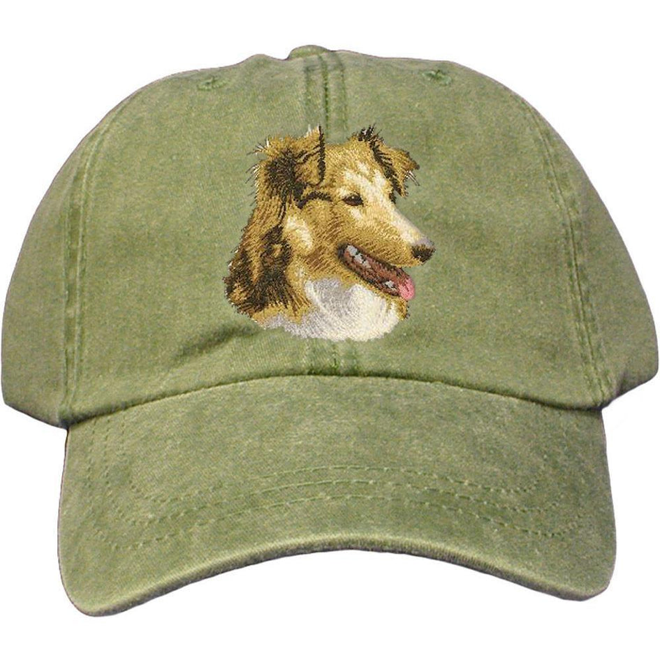 Embroidered Baseball Caps Green  Shetland Sheepdog D84