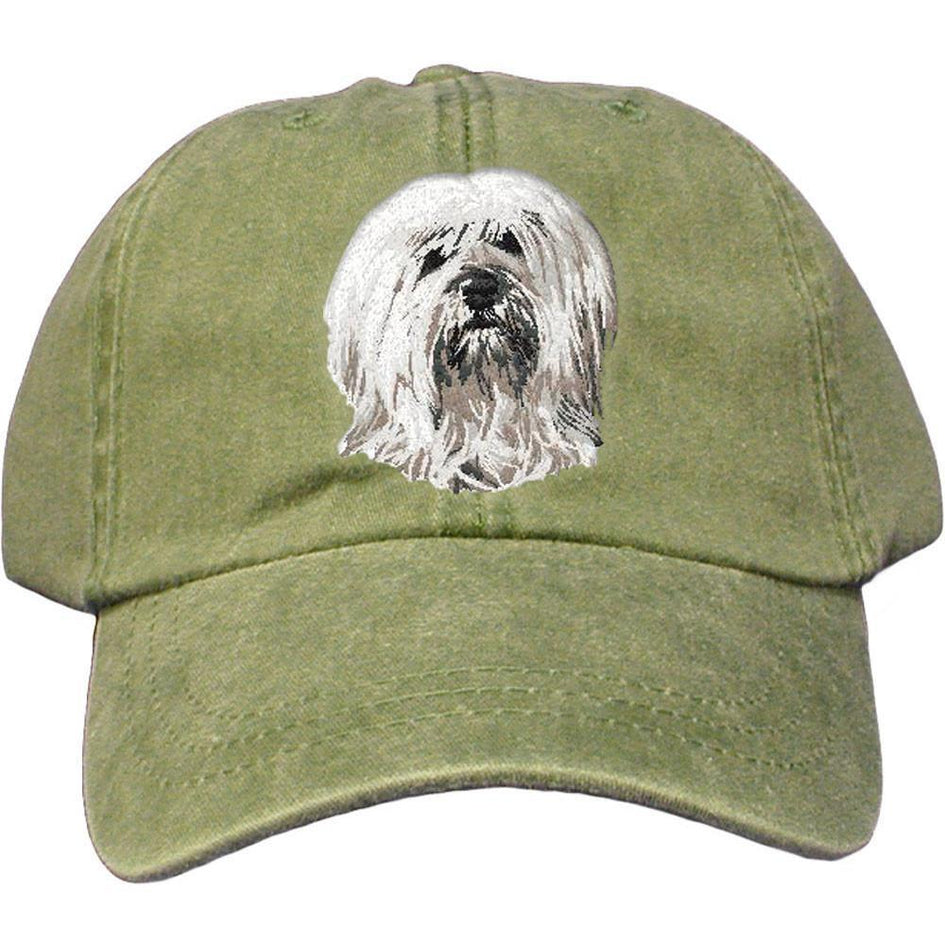 Embroidered Baseball Caps Green  Tibetan Terrier DN391