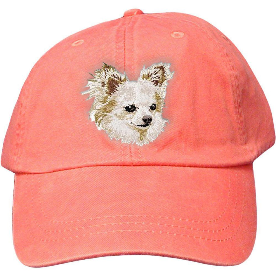 Embroidered Baseball Caps Peach  Chihuahua DV206
