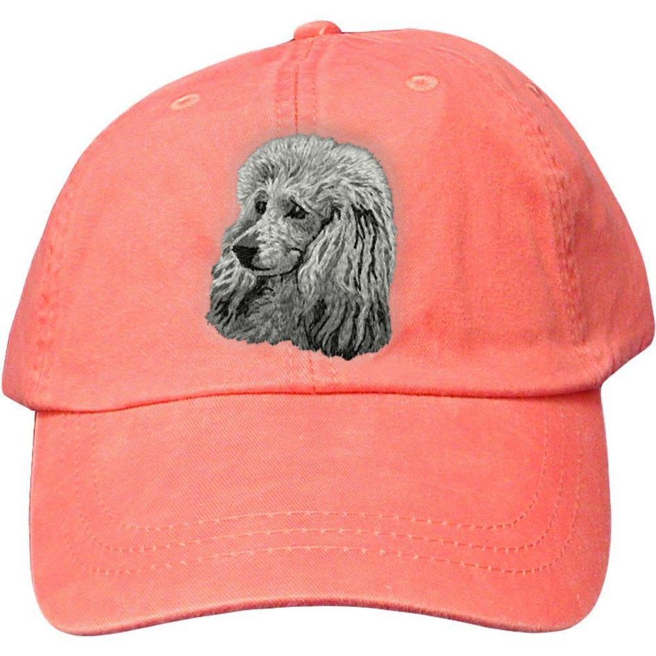 Embroidered Baseball Caps Peach  Poodle DM450