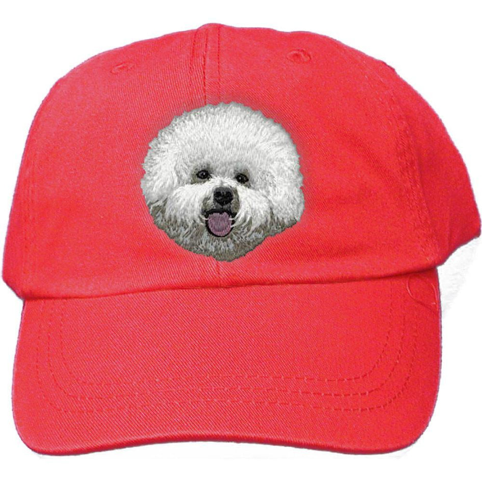 Embroidered Baseball Caps Red  Bichon Frise DM406