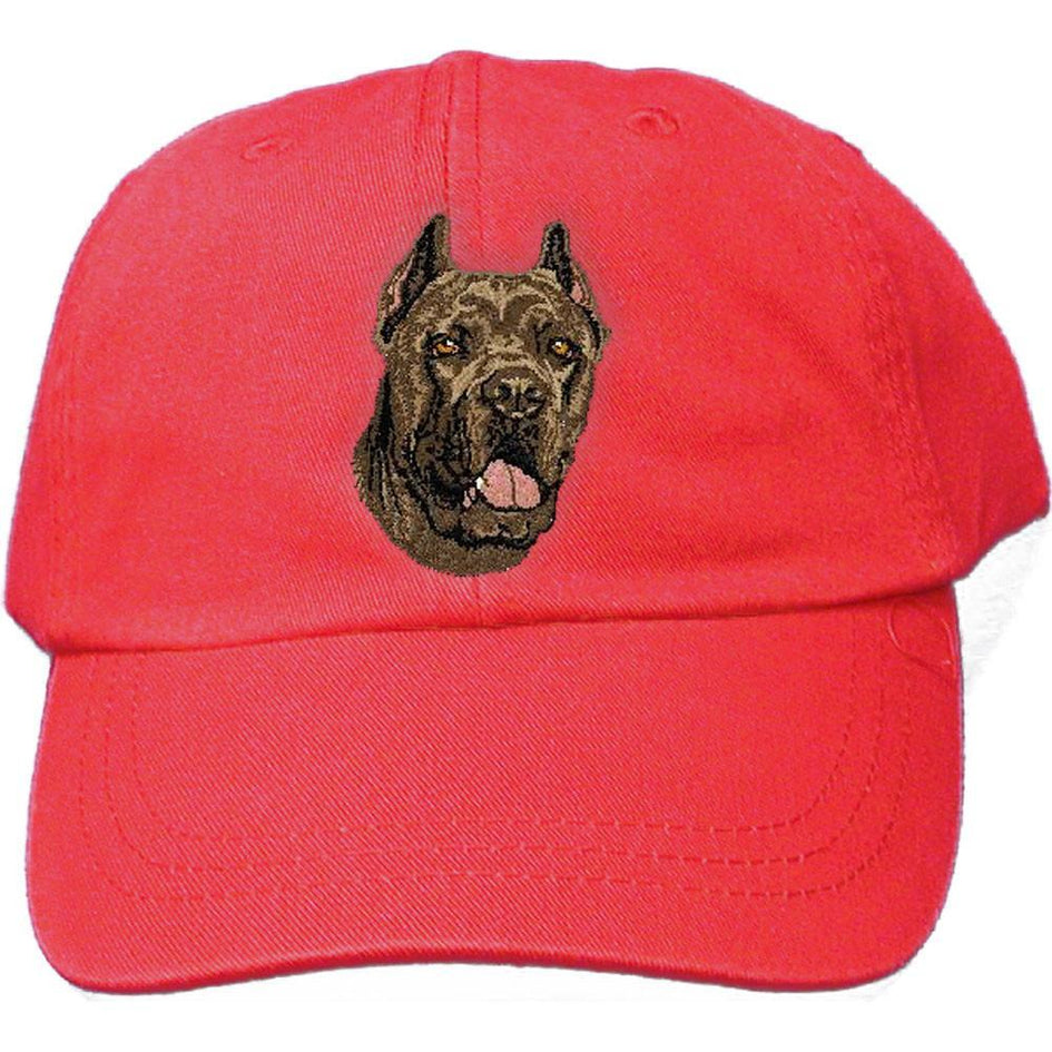 Embroidered Baseball Caps Red  Cane Corso DV166