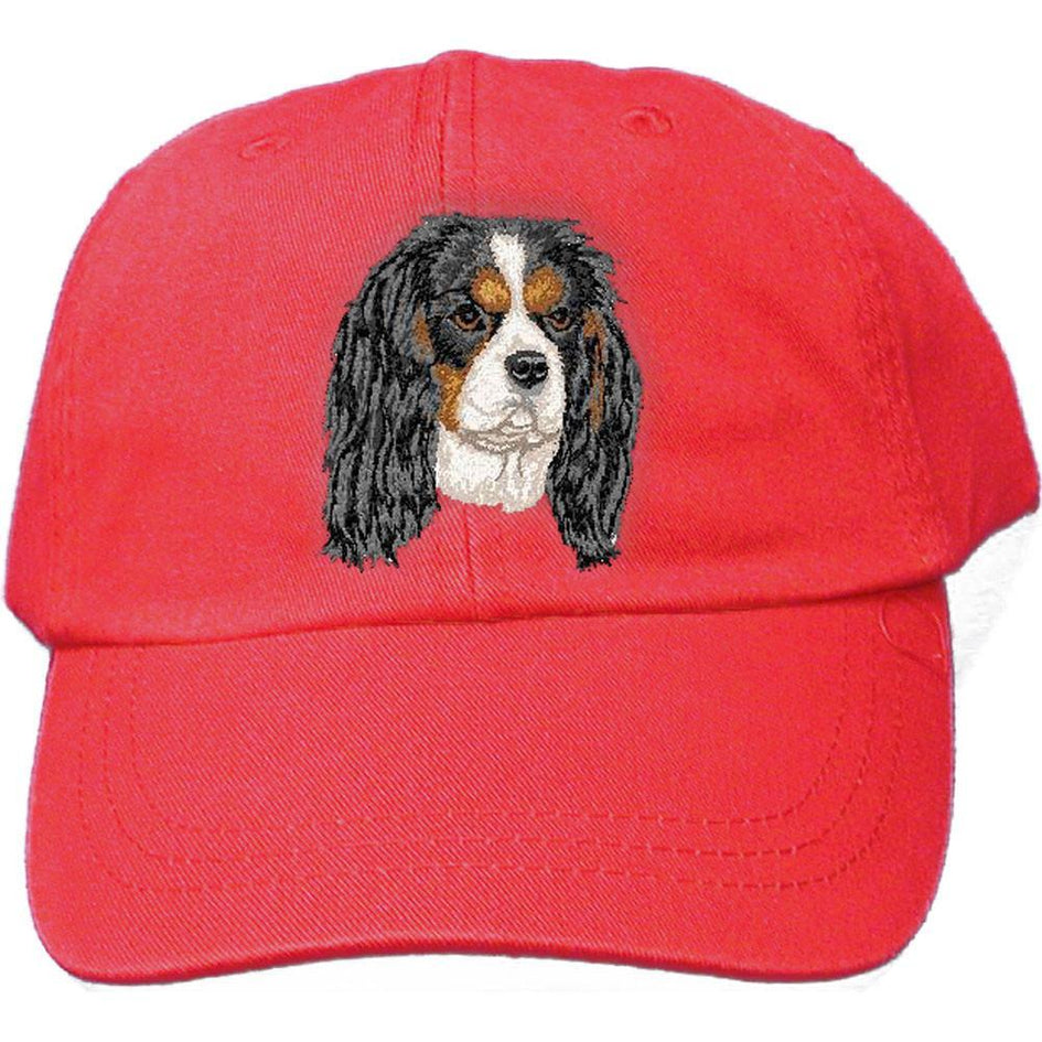 Embroidered Baseball Caps Red  Cavalier King Charles Spaniel DV375