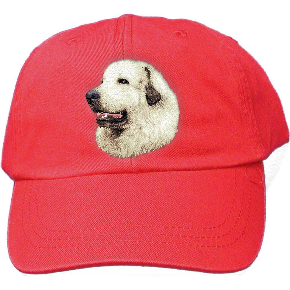 Embroidered Baseball Caps Red  Great Pyrenees D27