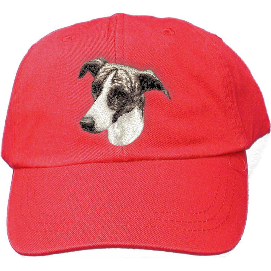 Embroidered Baseball Caps Red  Greyhound D69