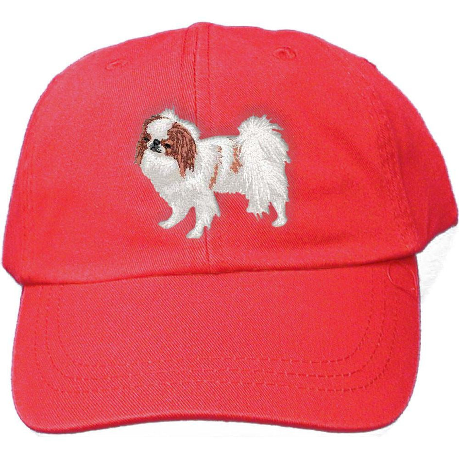 Embroidered Baseball Caps Red  Japanese Chin DV213