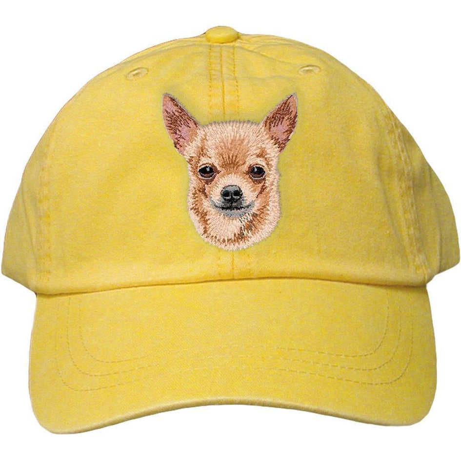 Embroidered Baseball Caps Yellow  Chihuahua DV385