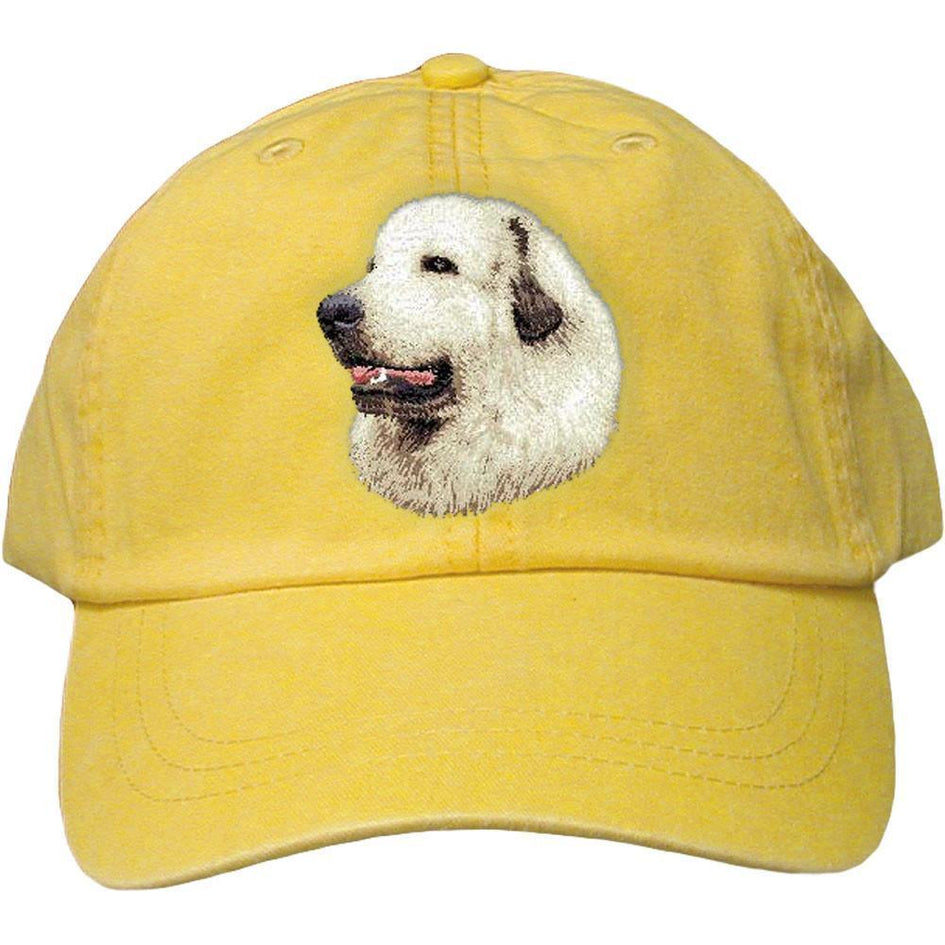 Embroidered Baseball Caps Yellow  Great Pyrenees D27