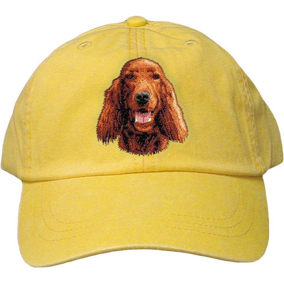 Embroidered Baseball Caps Yellow  Irish Setter D23