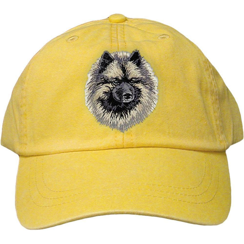 Embroidered Baseball Caps Yellow  Keeshond DV169