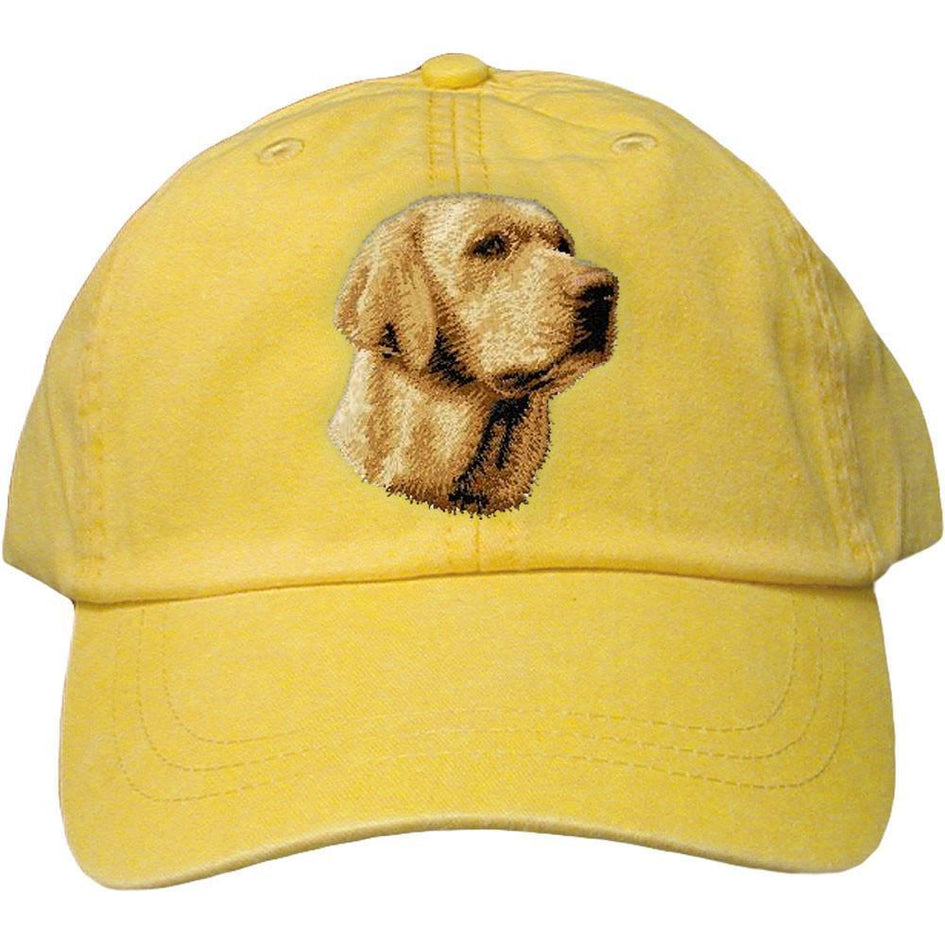 Embroidered Baseball Caps Yellow  Labrador Retriever D14