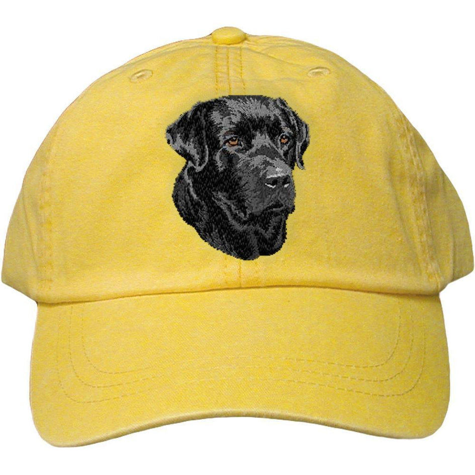 Embroidered Baseball Caps Yellow  Labrador Retriever DM248
