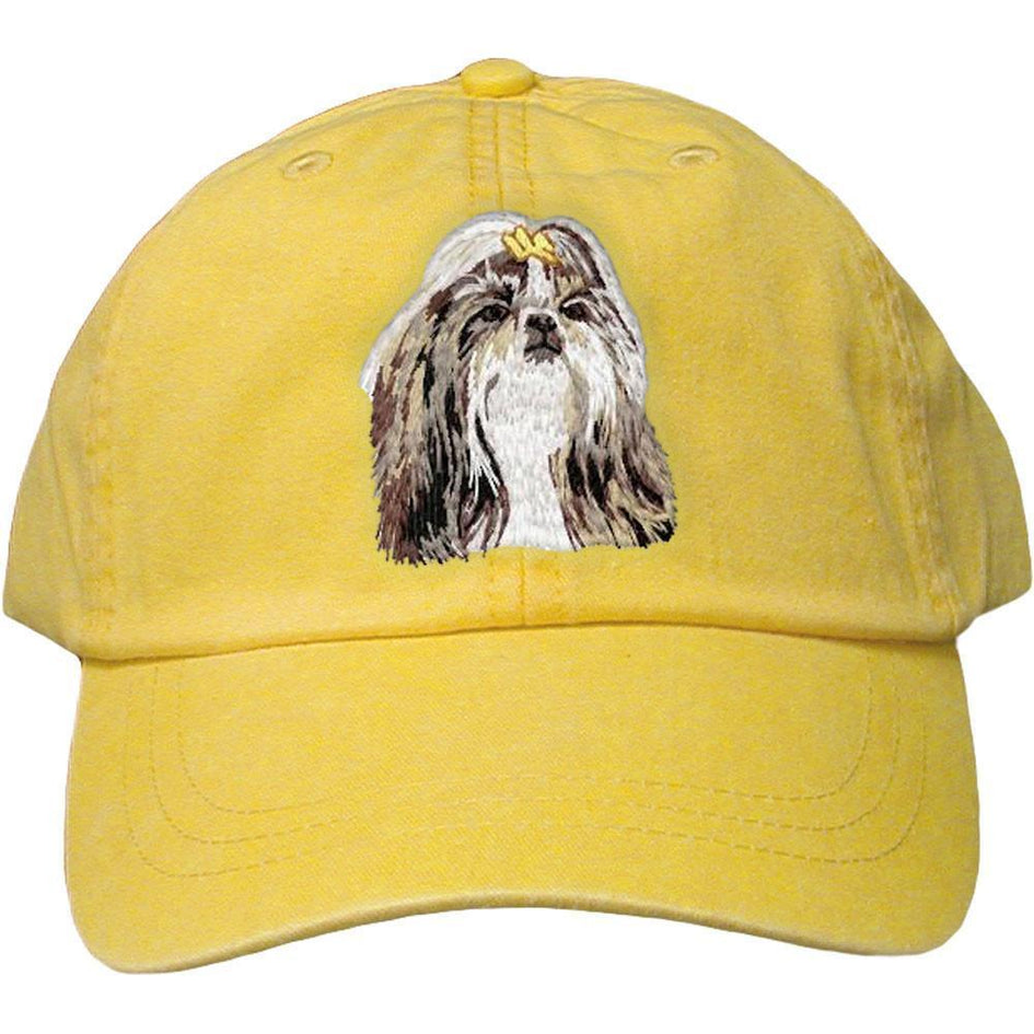 Embroidered Baseball Caps Yellow  Shih Tzu DN390