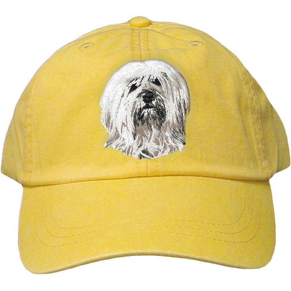 Embroidered Baseball Caps Yellow  Tibetan Terrier DN391