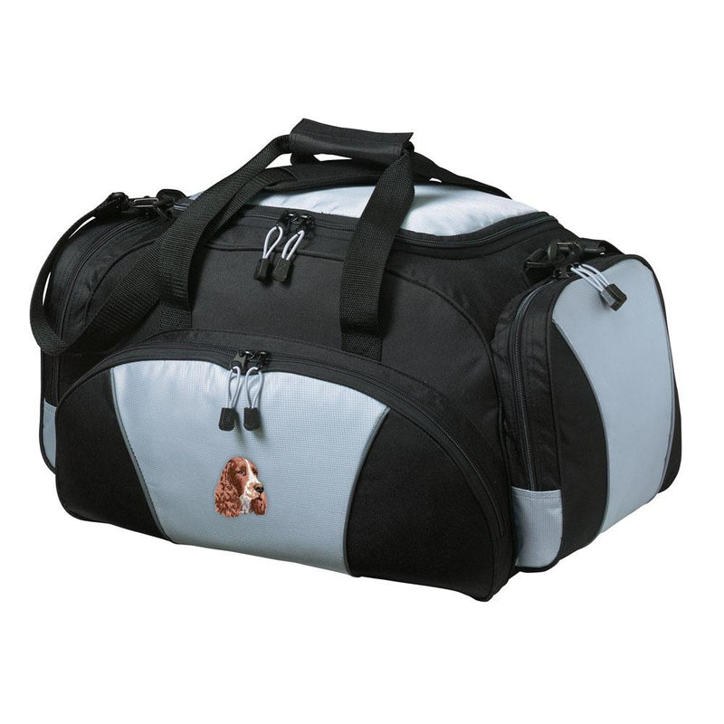 English Springer Spaniel Embroidered Duffel Bags