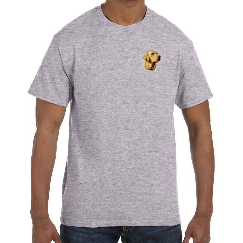 Embroidered Mens T-Shirts Sport Gray 3X Large Labrador Retriever D14
