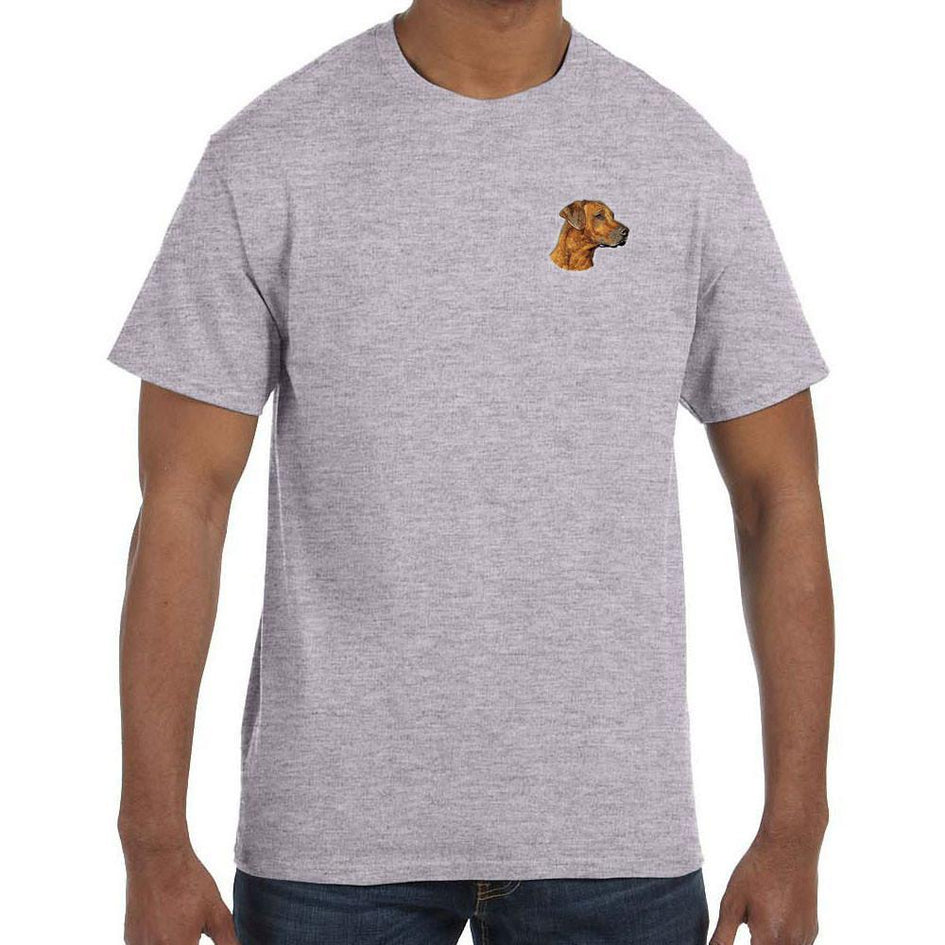Embroidered Mens T-Shirts Sport Gray 3X Large Rhodesian Ridgeback D83
