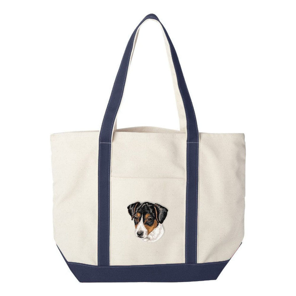 Parson Russell Terrier Embroidered Tote Bag