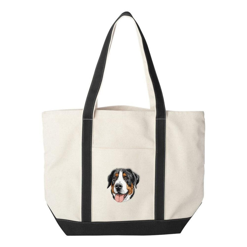 Greater Swiss Mountain Dog Embroidered Tote Bag