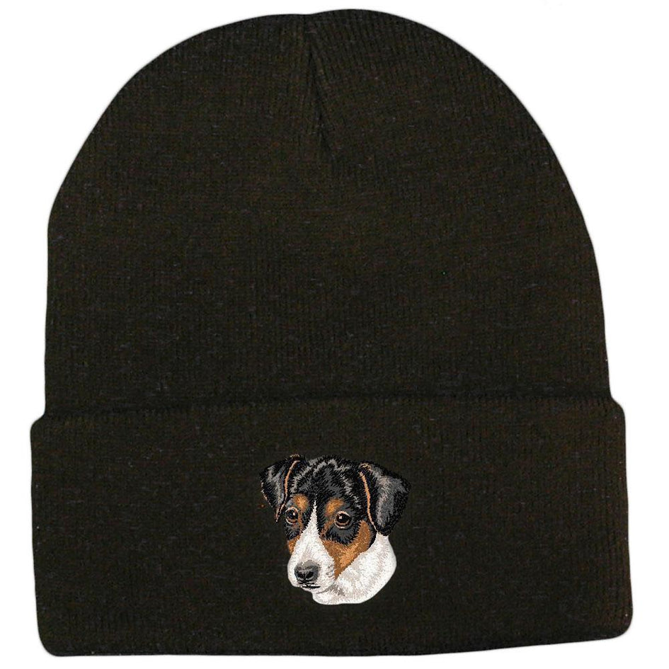 Embroidered Beanies Black  Parson Russell Terrier DV351