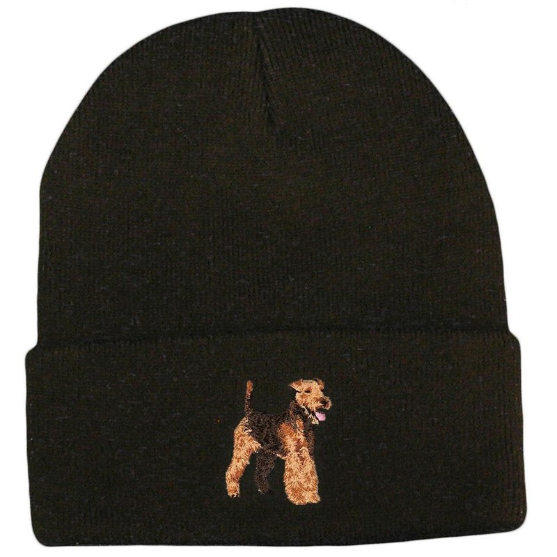Welsh Terrier Embroidered Beanies