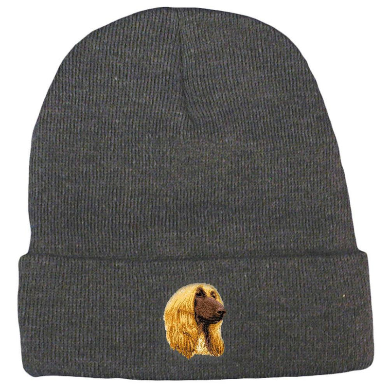 Afghan Hound Embroidered Beanies