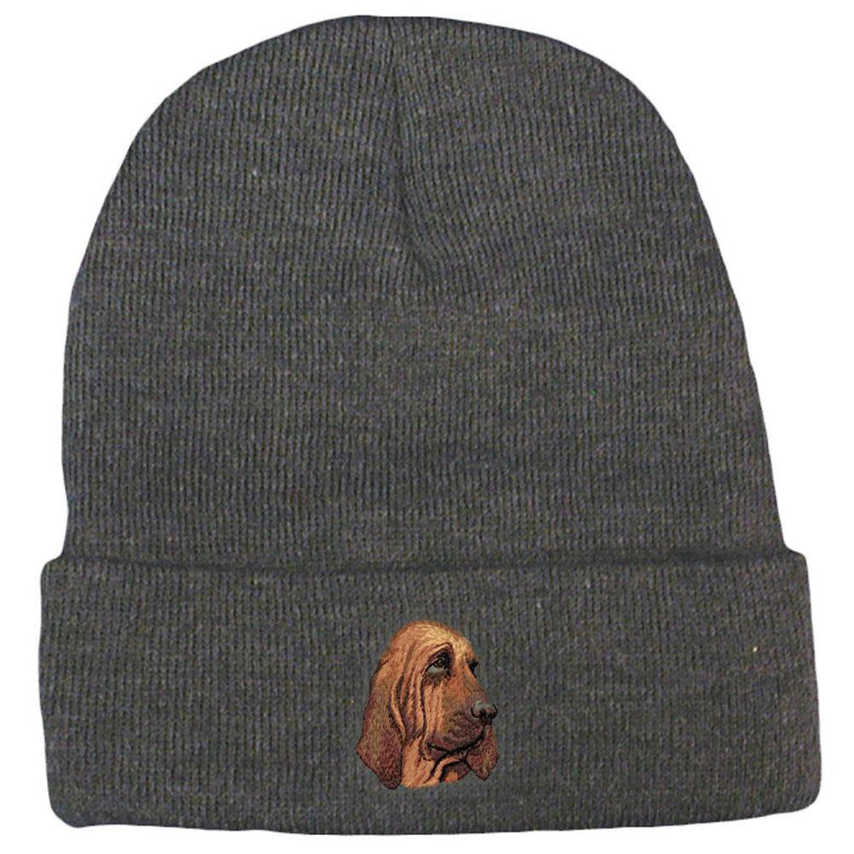 Embroidered Beanies Gray  Bloodhound DM411
