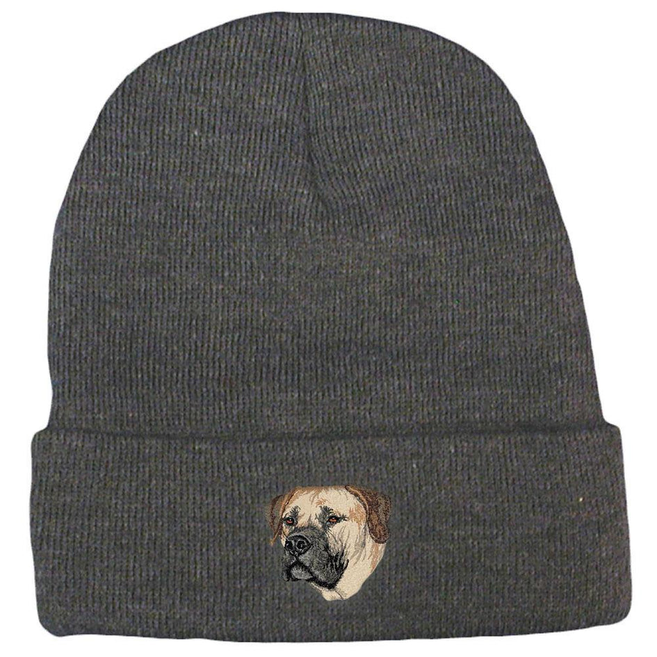 Embroidered Beanies Gray  Boerboel DV209