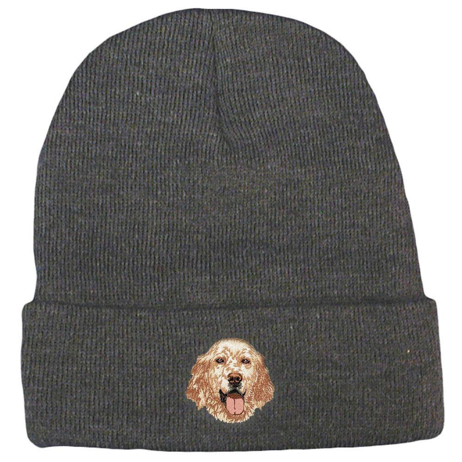 Embroidered Beanies Gray  English Setter DV457