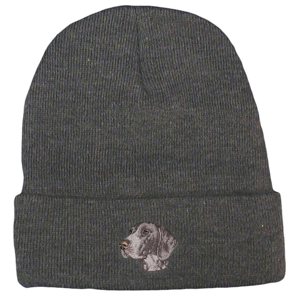 Embroidered Beanies Gray  German Shorthaired Pointer D131
