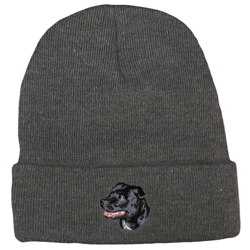 Staffordshire Bull Terrier Embroidered Beanies