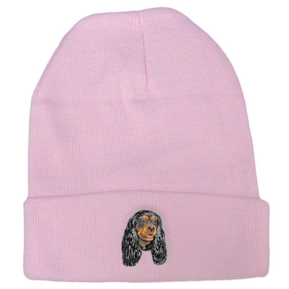 Embroidered Beanies Pink  Cavalier King Charles Spaniel DV317