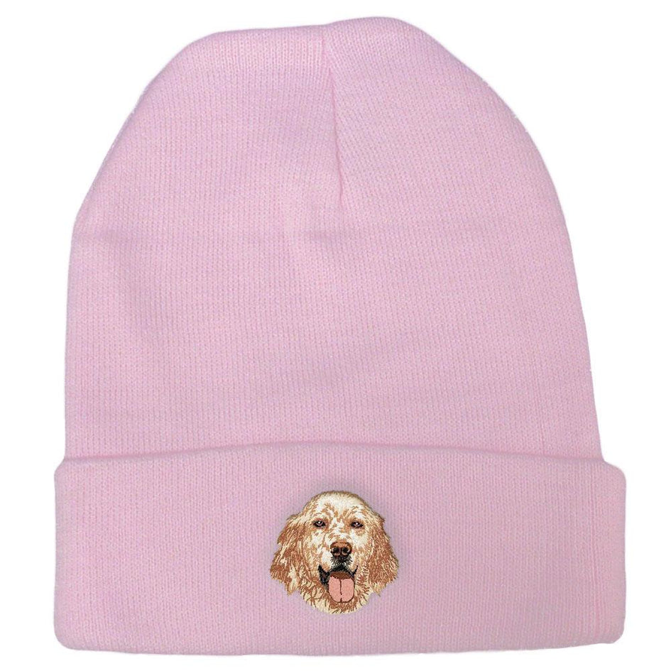 Embroidered Beanies Pink  English Setter DV457