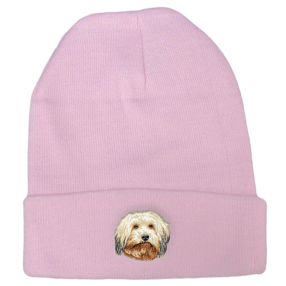Embroidered Beanies Pink  Havanese DV372