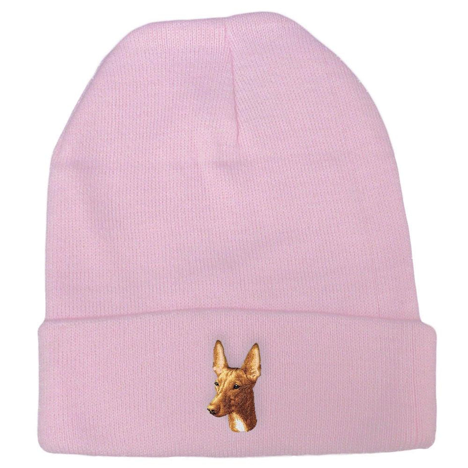 Embroidered Beanies Pink  Pharaoh Hound D90