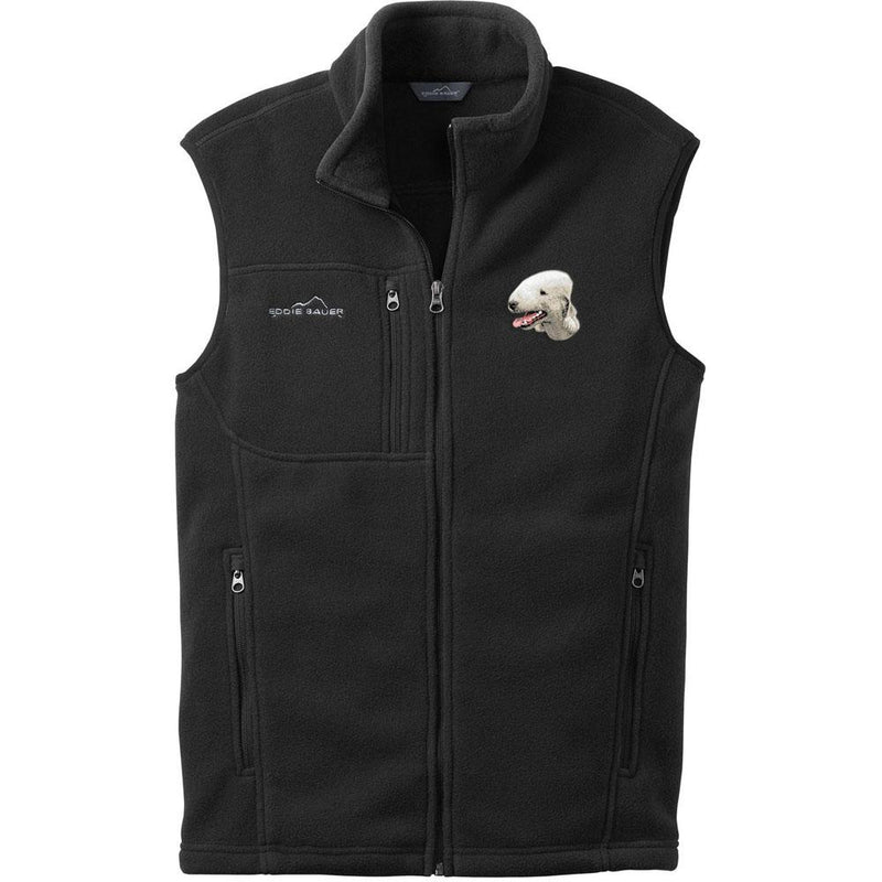 Bedlington Terrier Embroidered Mens Fleece Vest