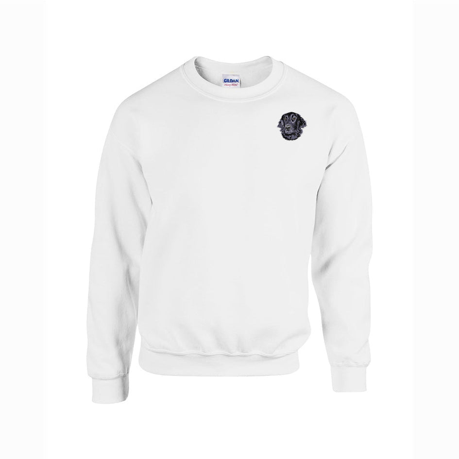 Flat-Coated Retriever Embroidered Unisex Crewneck Sweatshirt