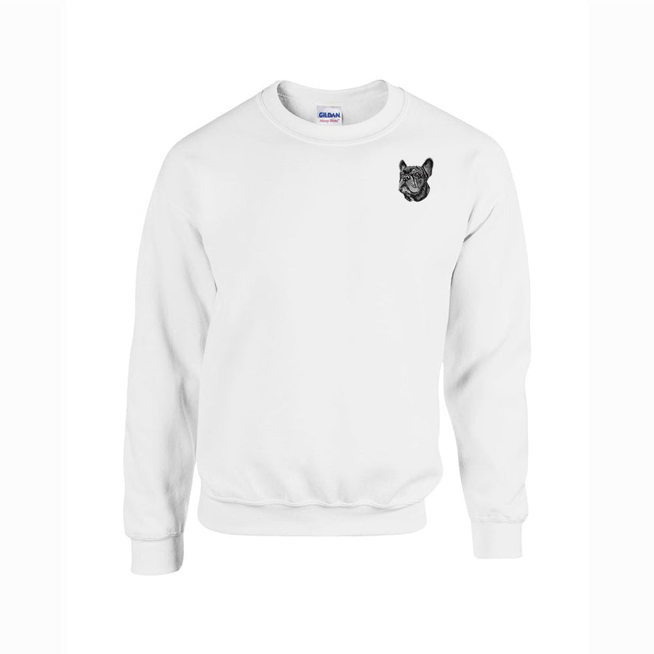 French Bulldog Embroidered Unisex Crewneck Sweatshirt
