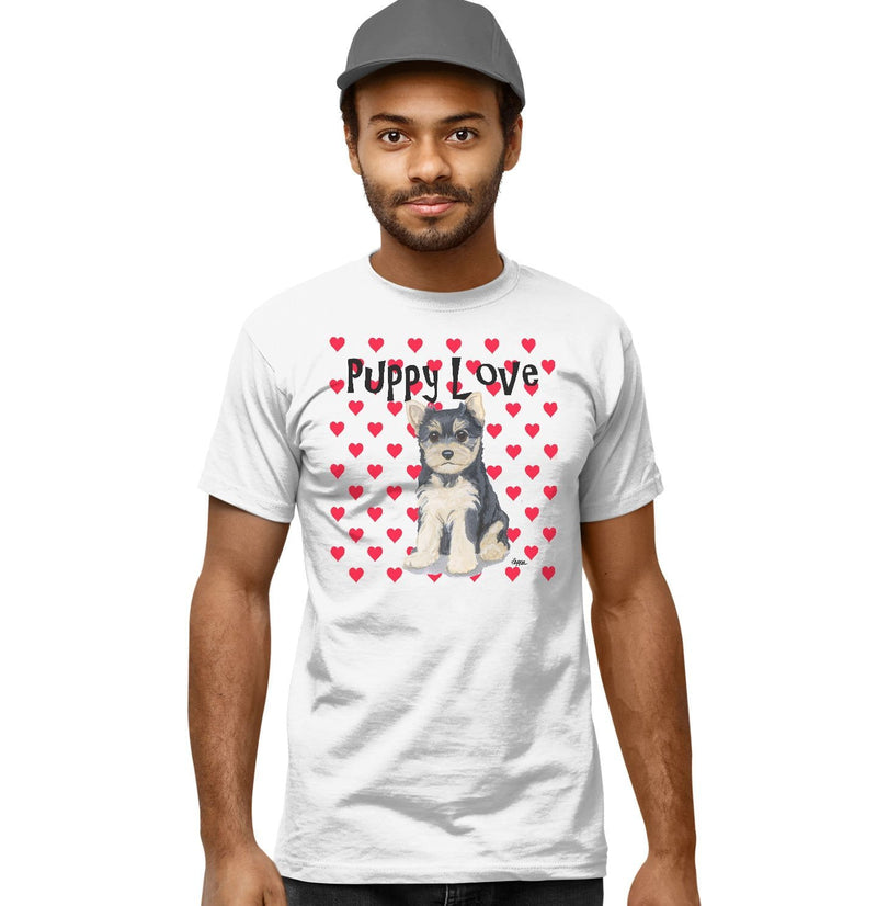 Yorkshire Terrier Puppy Love - Adult Unisex T-Shirt